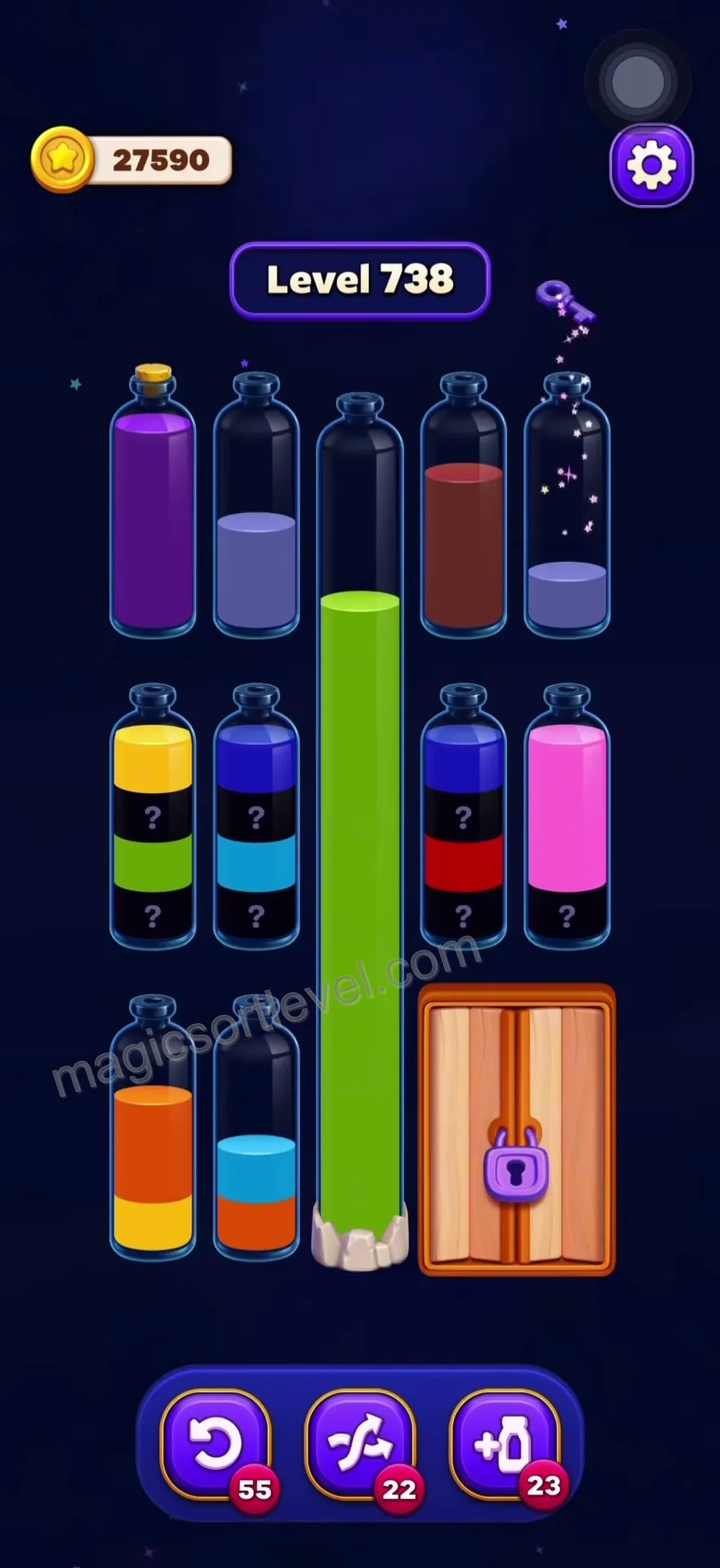 Sort Pink to Unlock Final Key