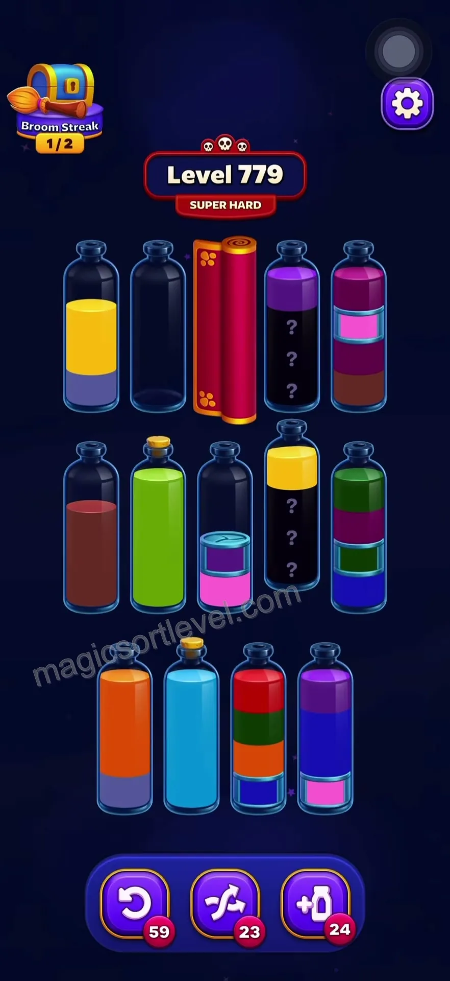 Manage the mystery tubes