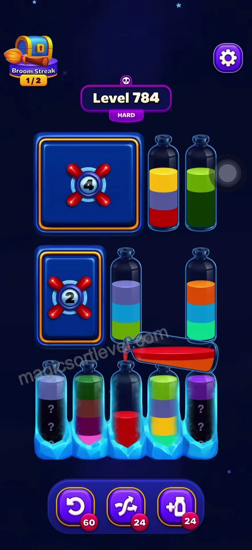 Clear Top Bottles First