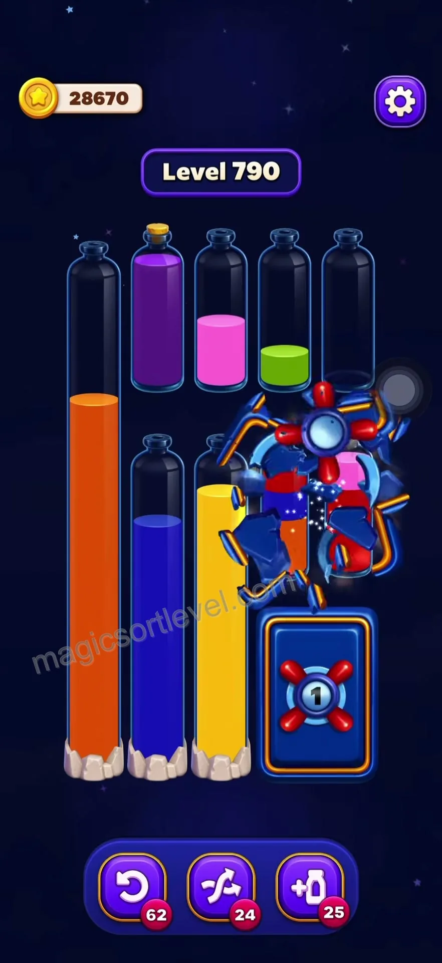 Manage the locked tubes