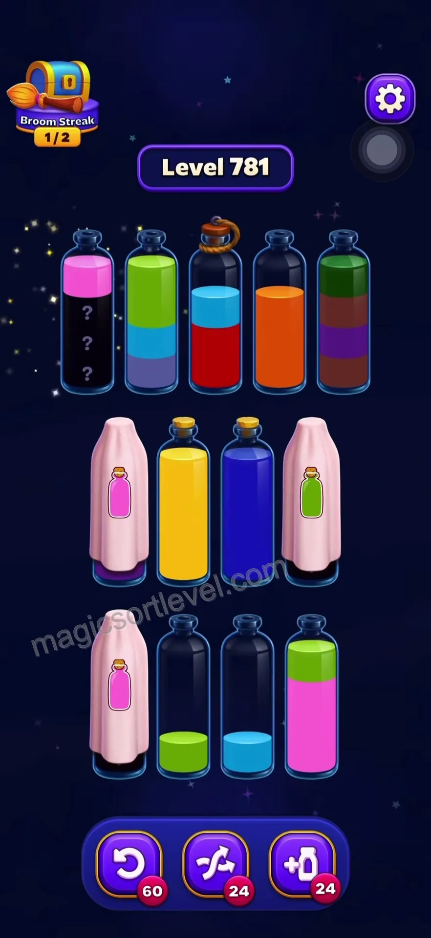 Manage hidden question mark tubes