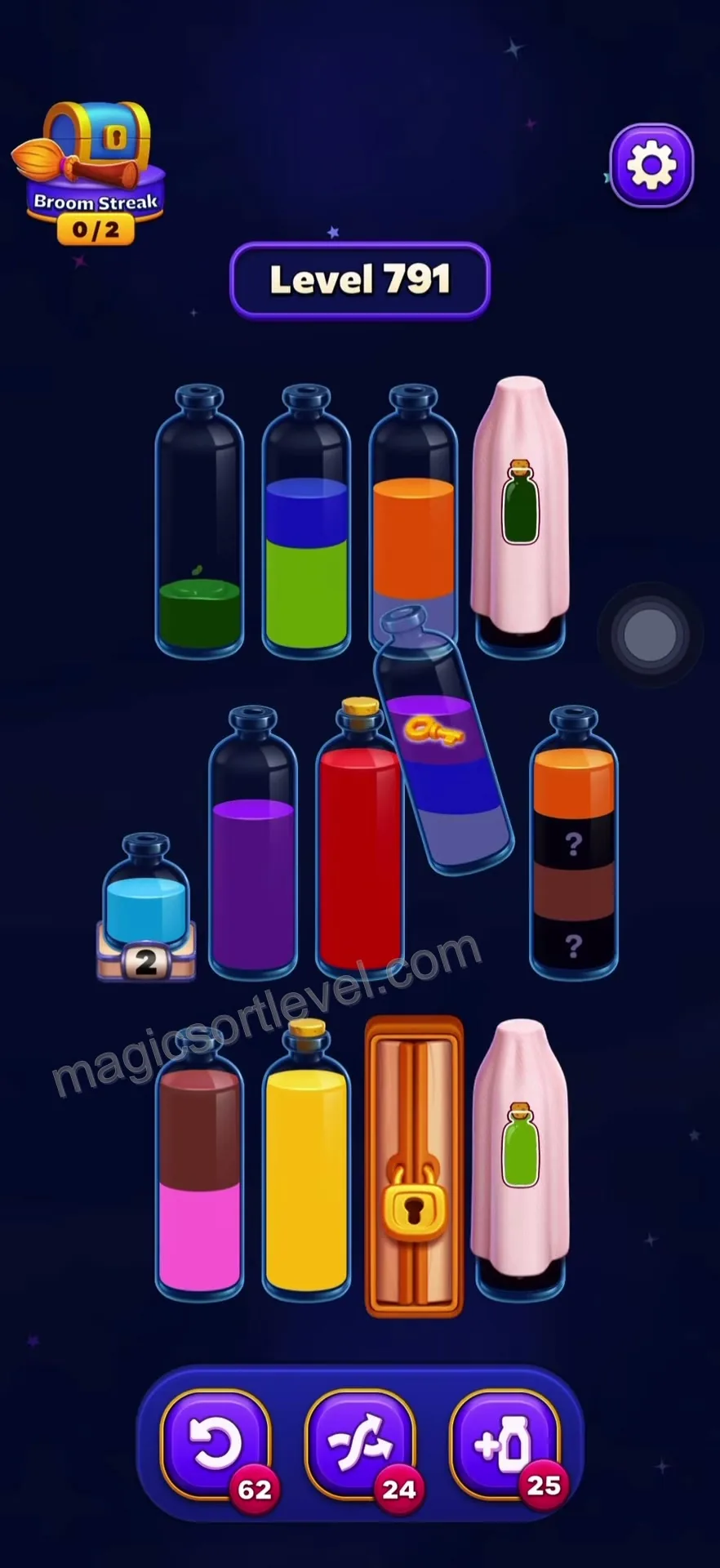 Manage the mystery tubes