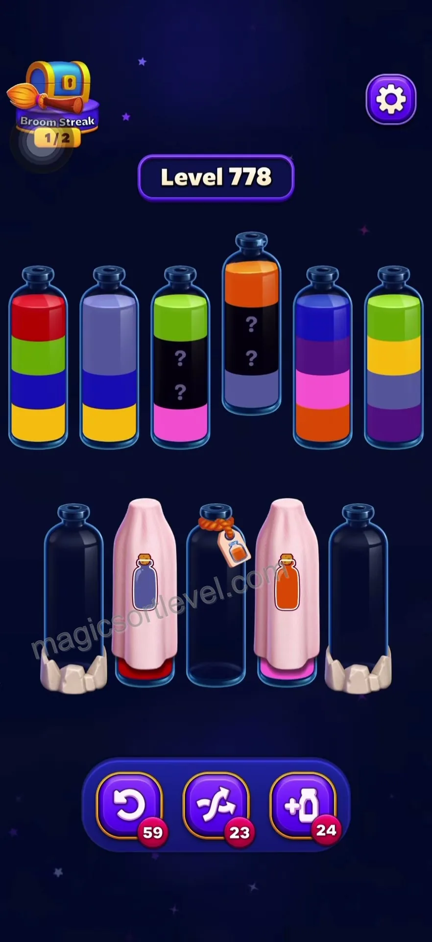 Clear Mystery Bottles First