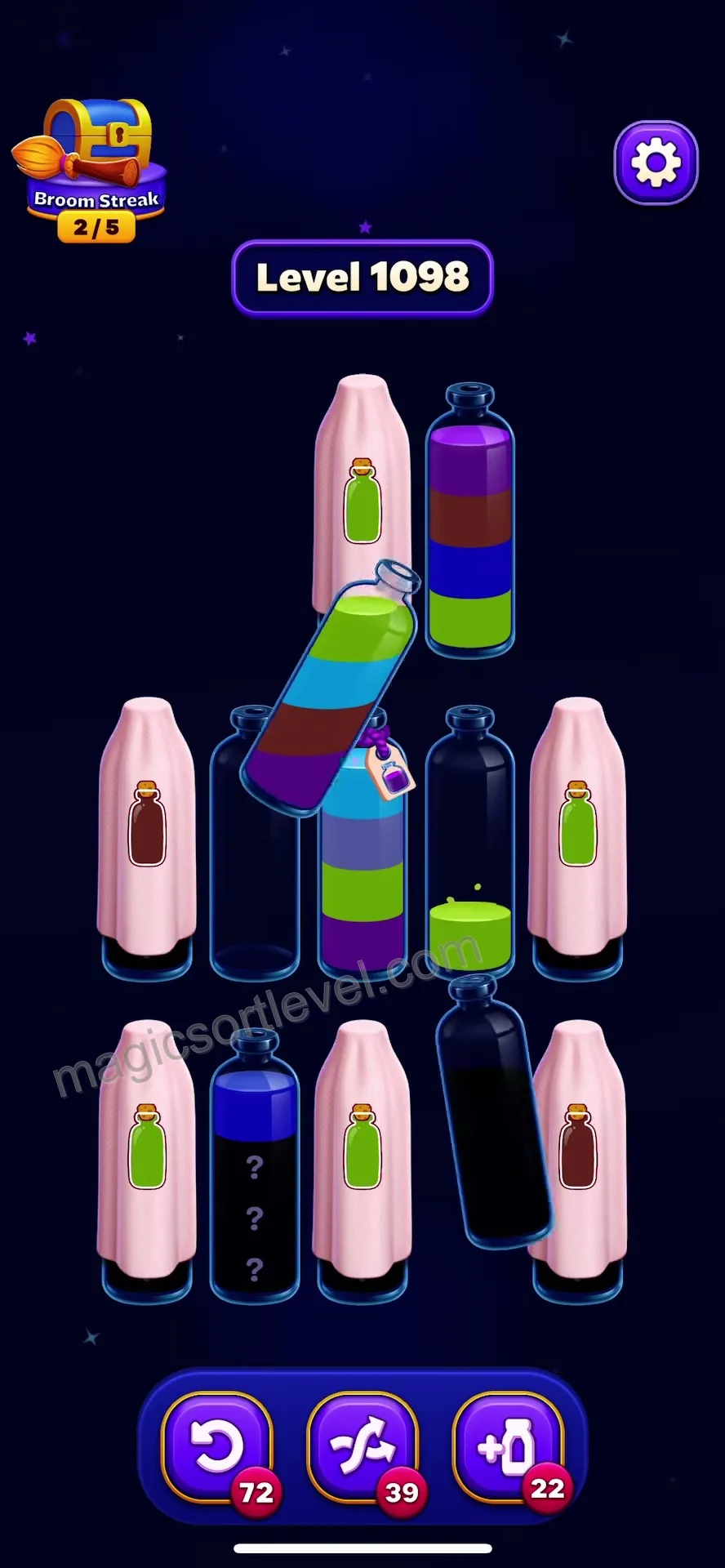 Clear Initial Surface Liquids