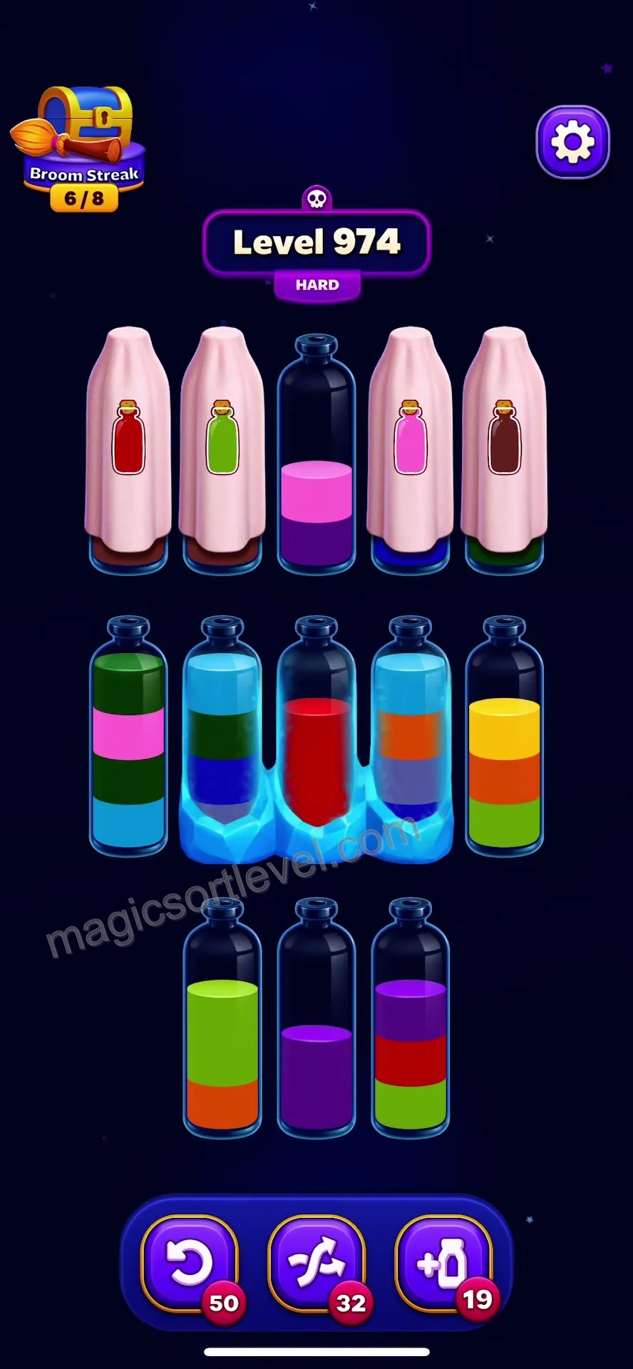 Clear Bottom Layers and Reserve Empty Tubes