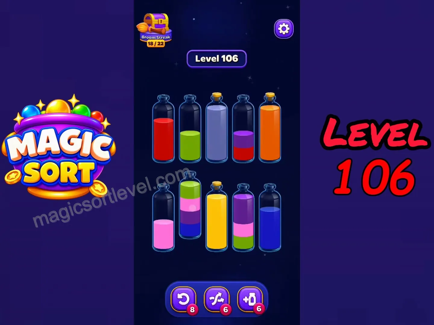 Managing mixed color stacks