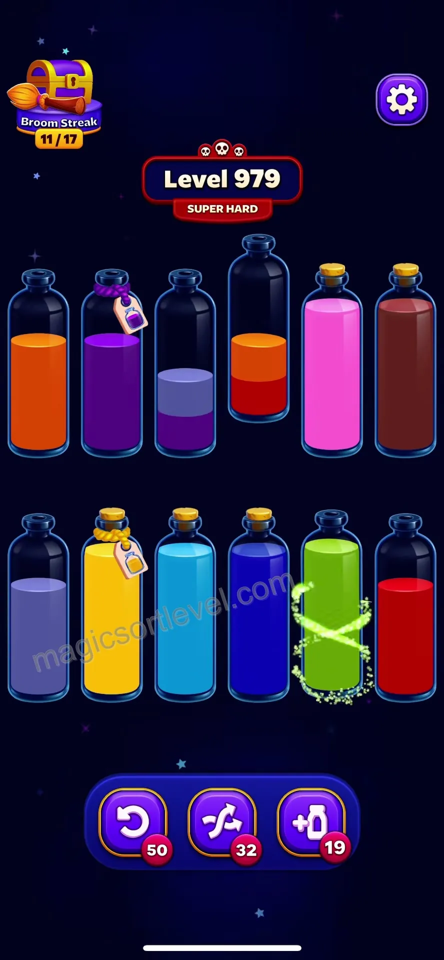 Clear Remaining Bottles
