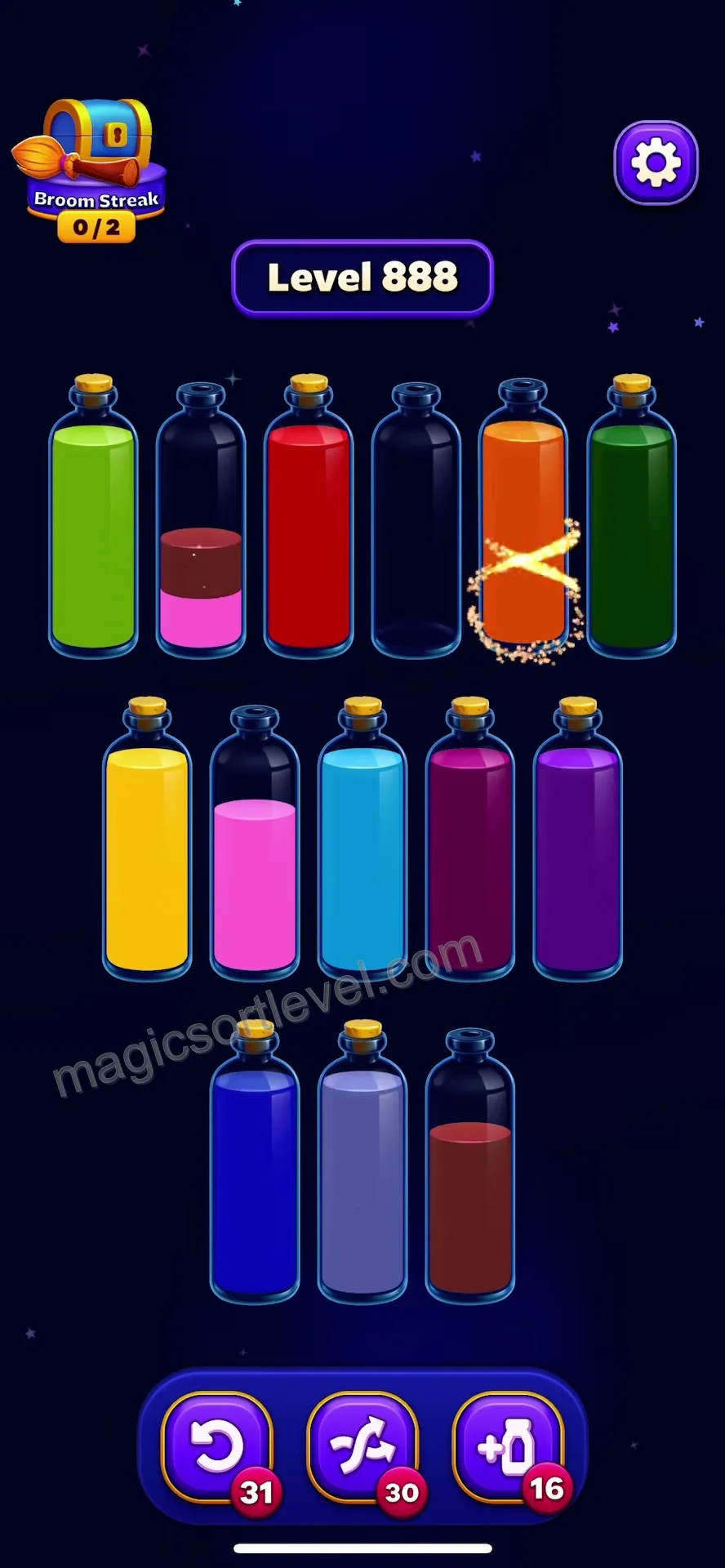 Unlock and Sort Upper Section