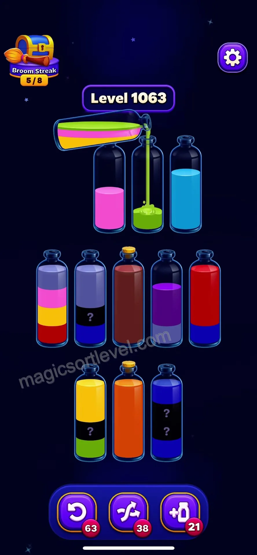 Managing mixed color columns