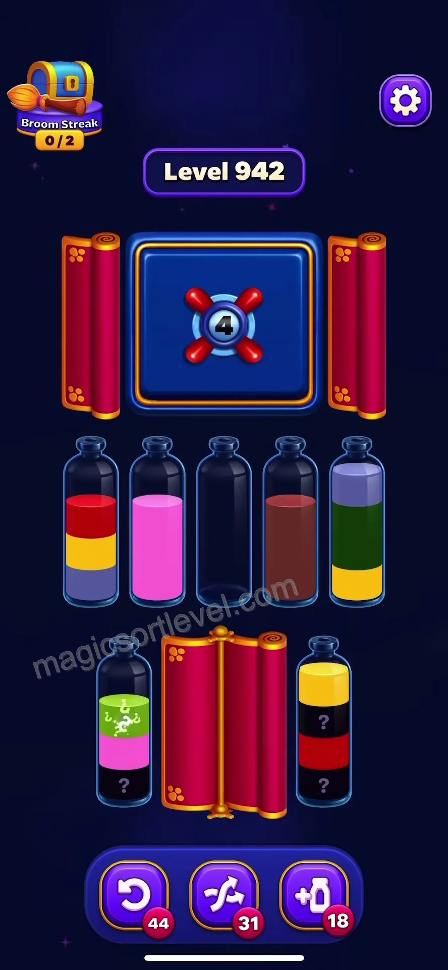 Clear Top Layers to Create Empty Tubes