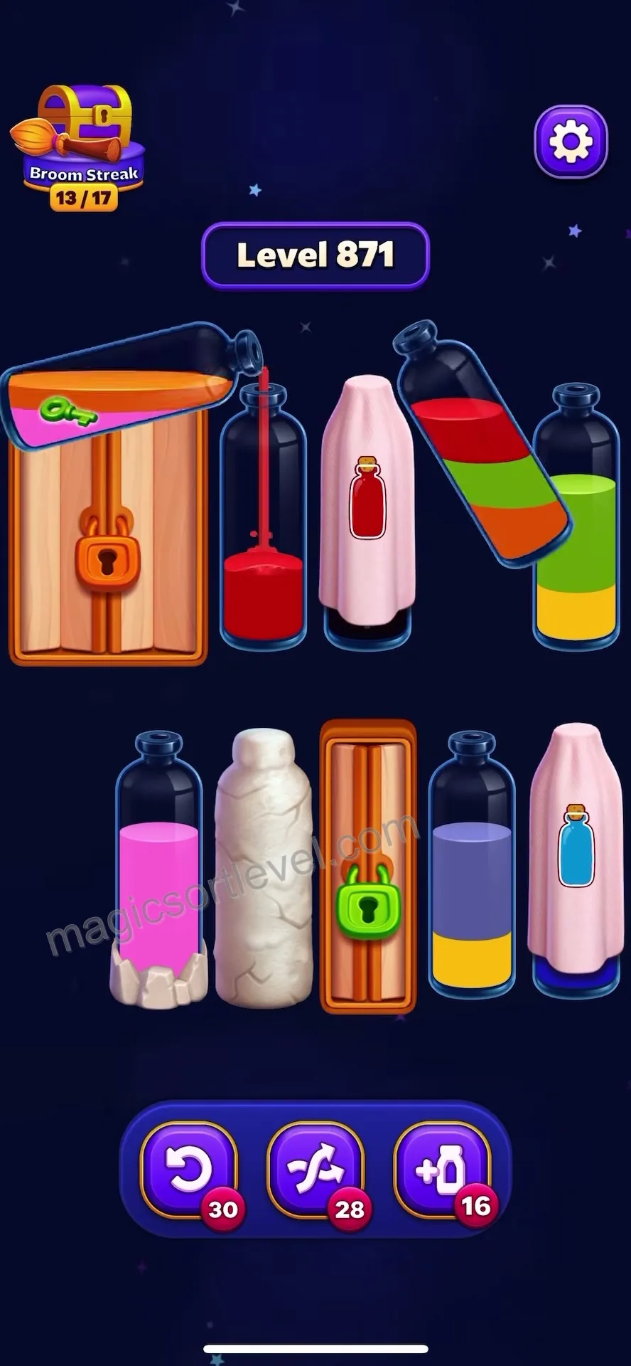 Clear Top-Layer Mixed Liquids
