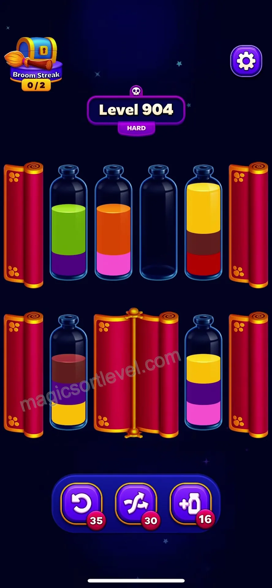 Use Initial Empty Tube for Yellow and Orange