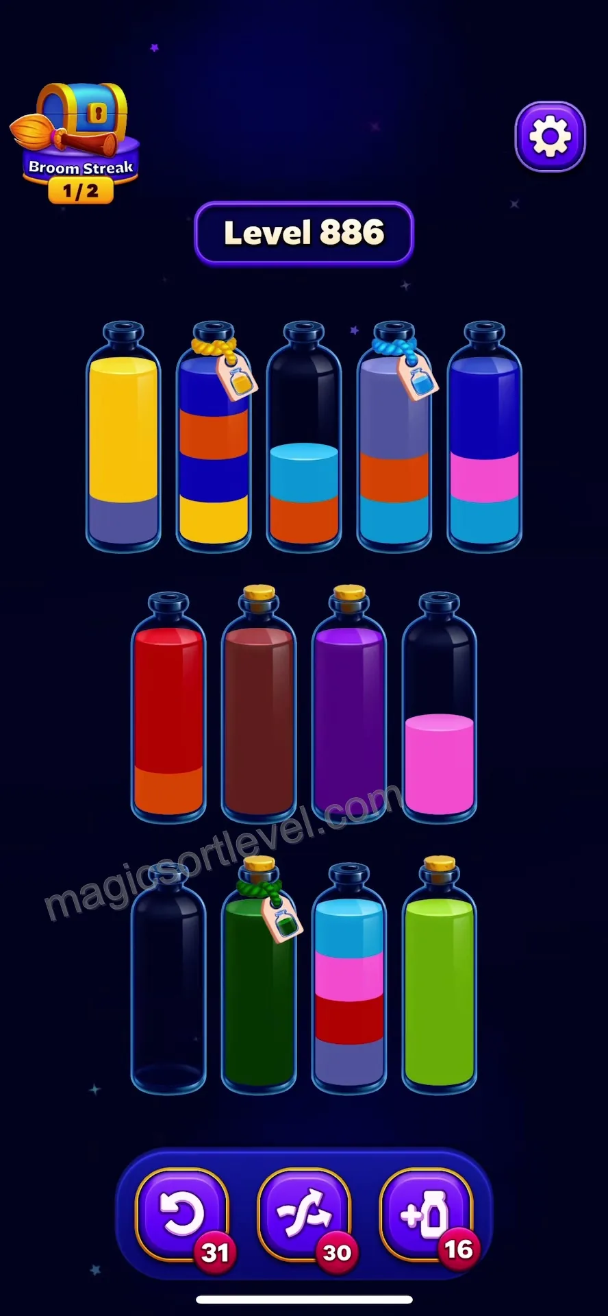 Clear Final Bottle Slots