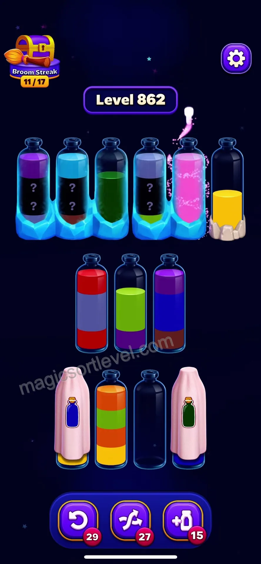 Clear Initial Upper Tubes
