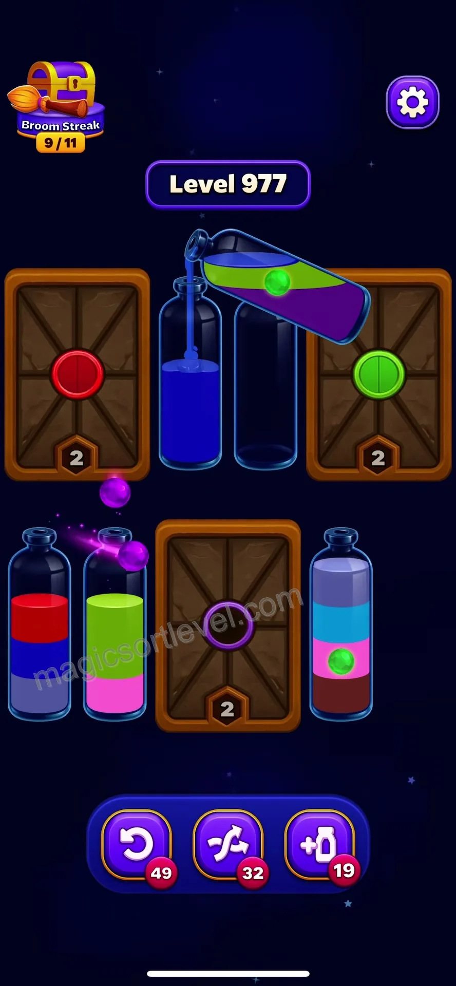 Clear Top Layers to Unlock First Barrier