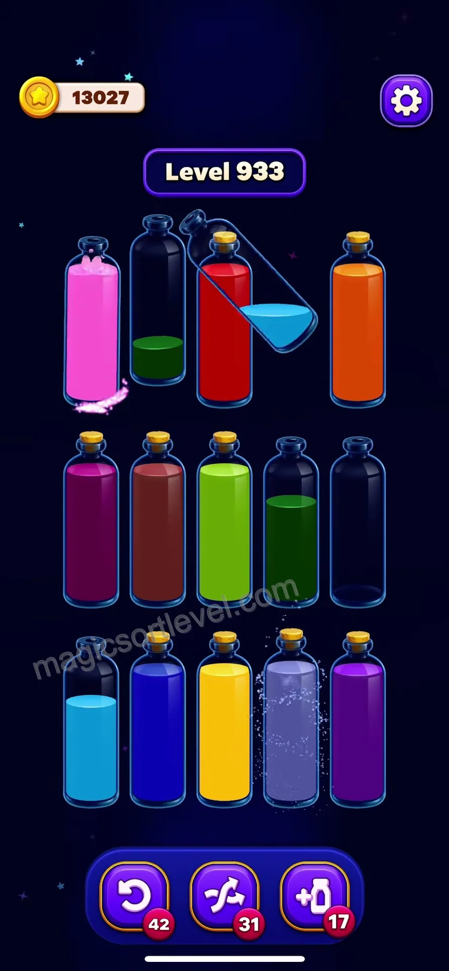 Unblock mystery bottles