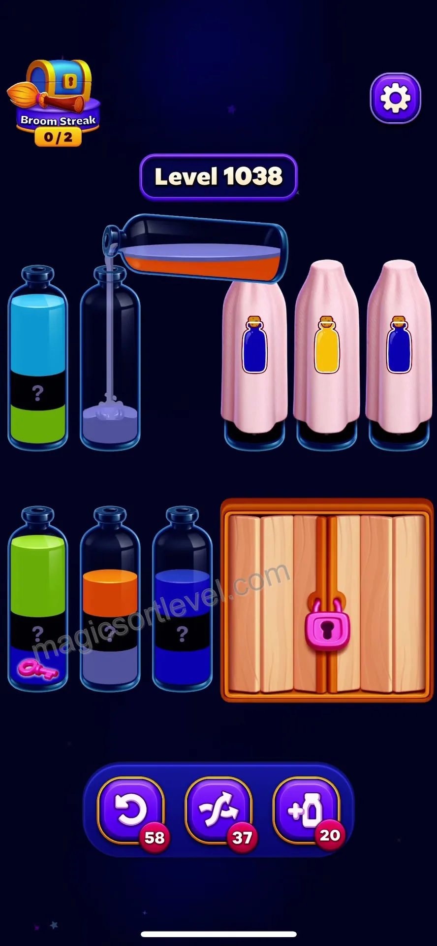 Clear initial matching liquids