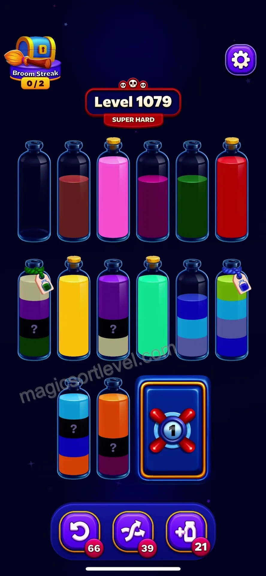 Manage Bottom Mystery Tubes