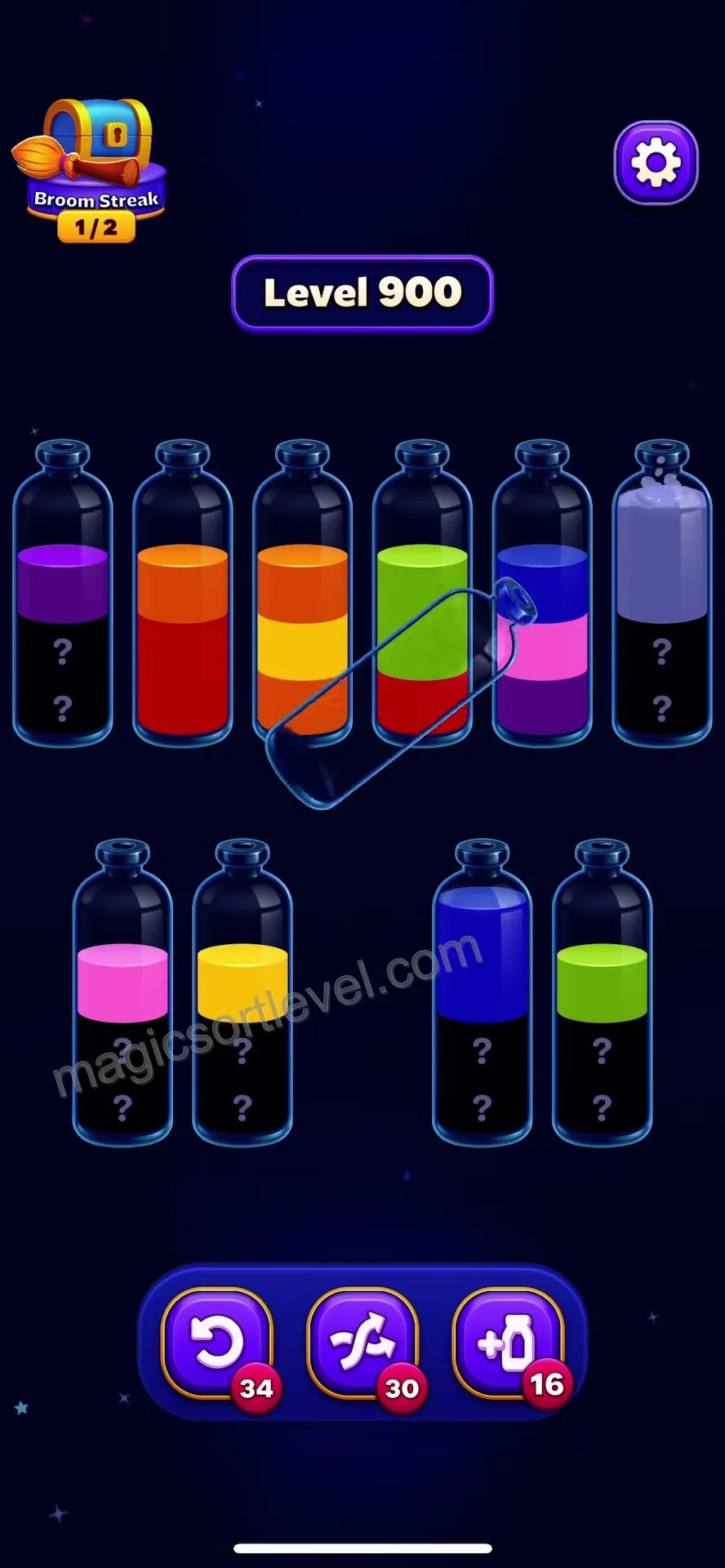 Clear the Initial Blocked Bottle