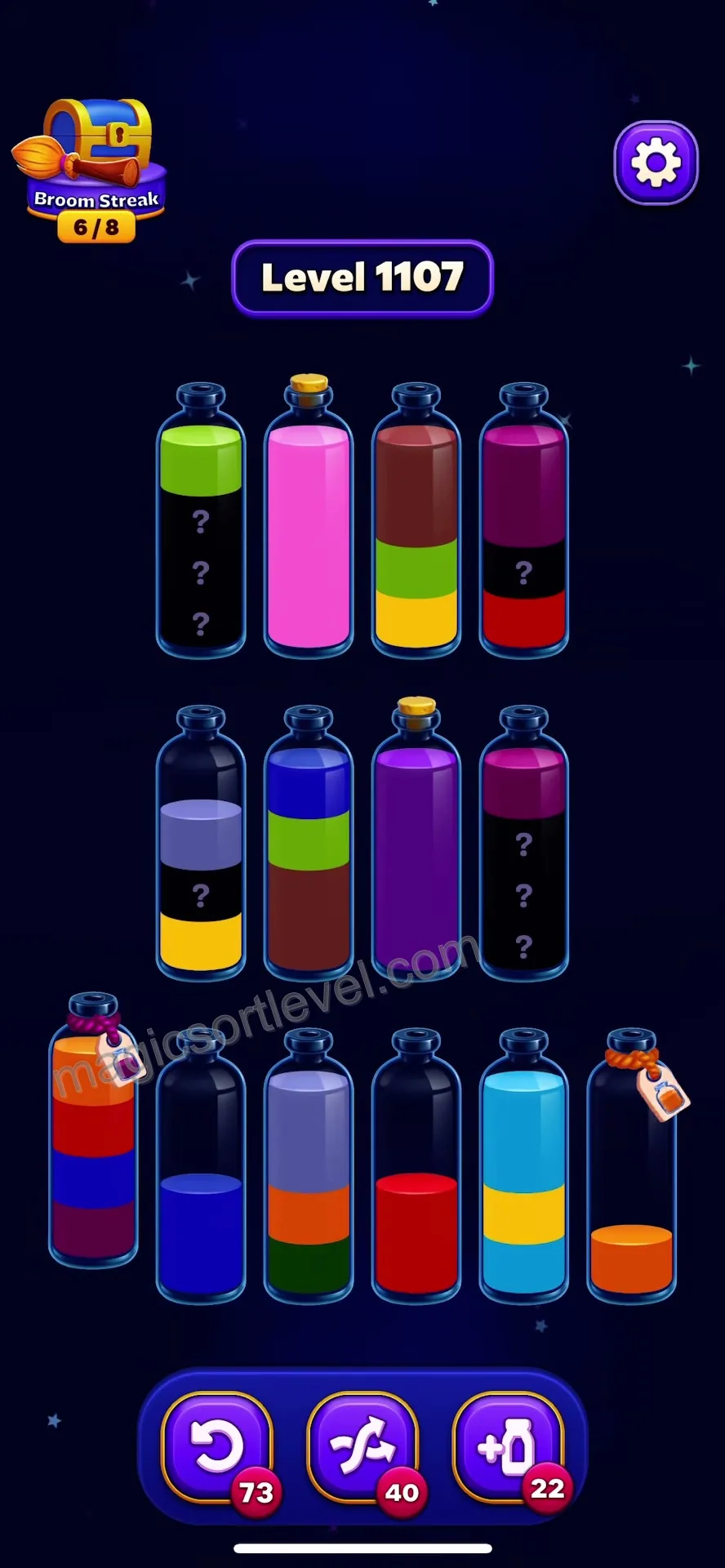 Manage Mixed Color Layers in Narrow Bottles