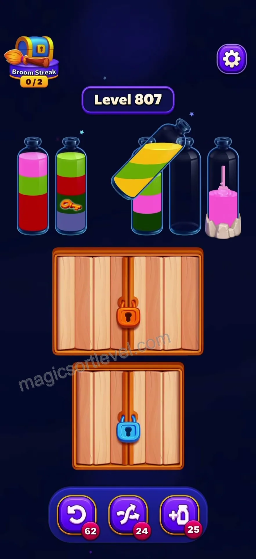 Clear initial matching layers