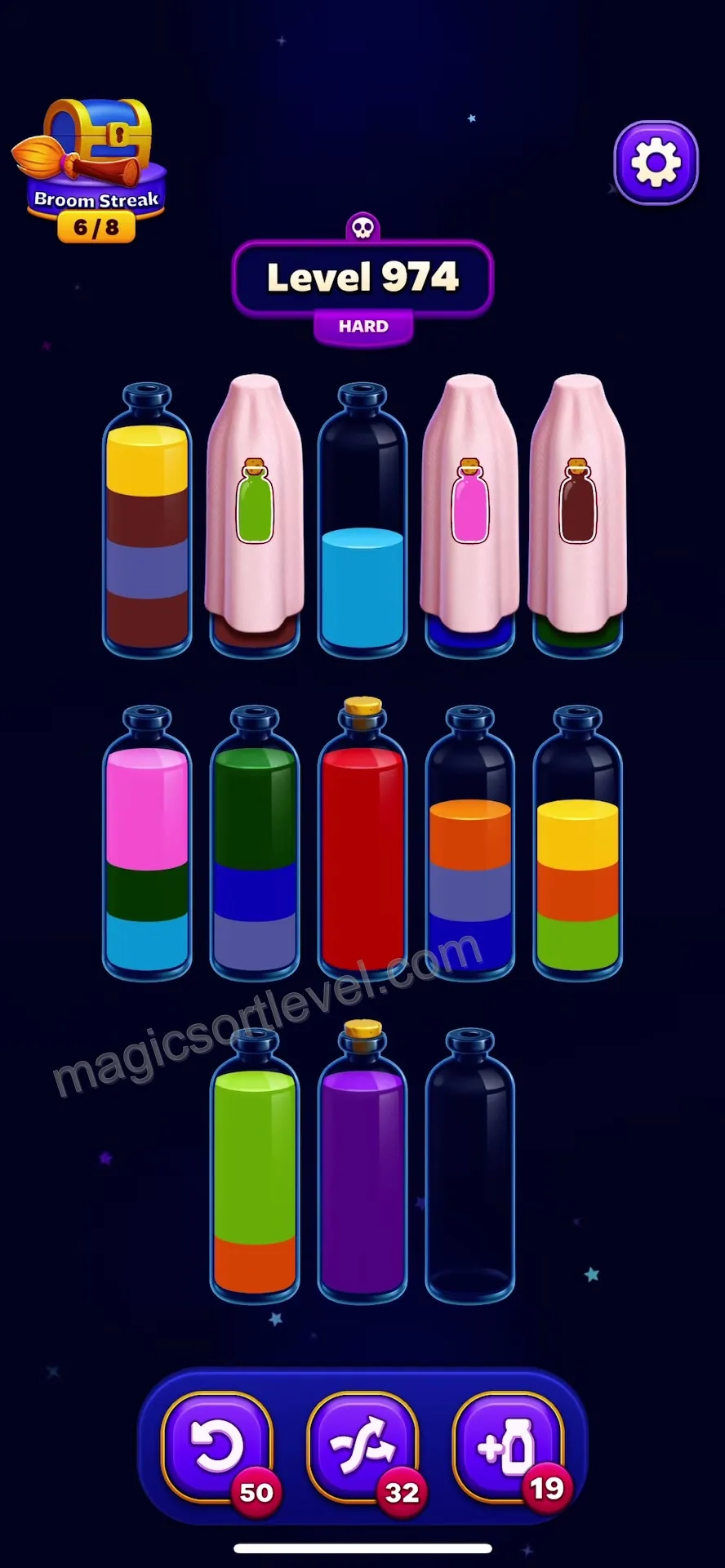 Managing Mixed Color Bottles