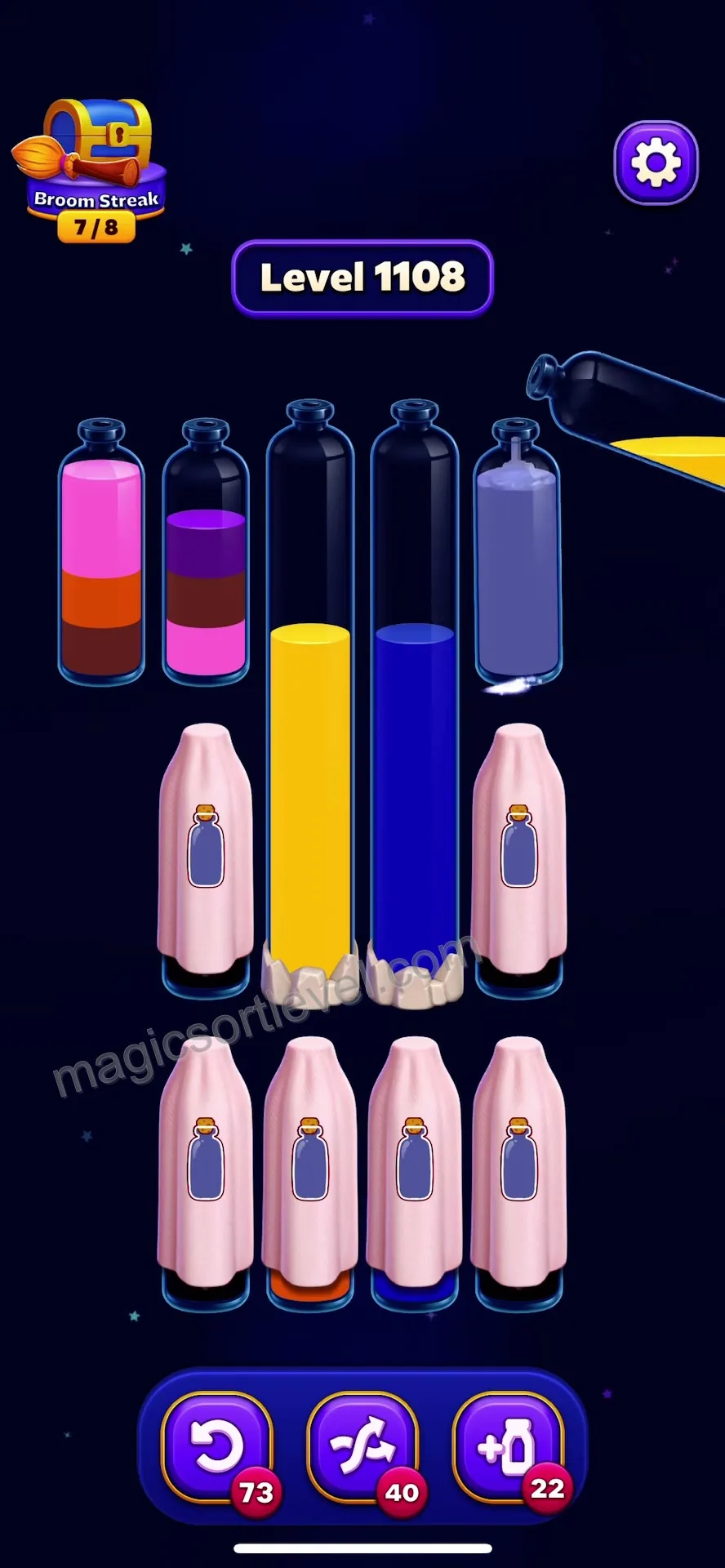 Clear Top Layers to Reveal Hidden Tubes