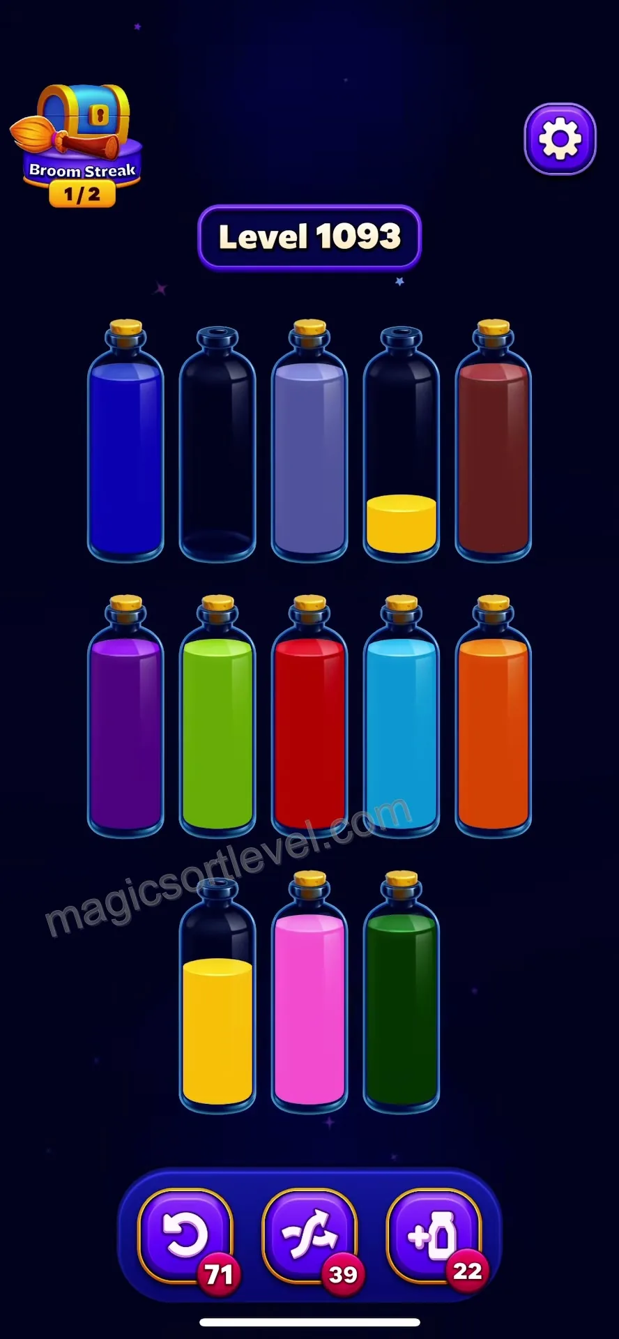 Final Color Sorting and Tube Clearing