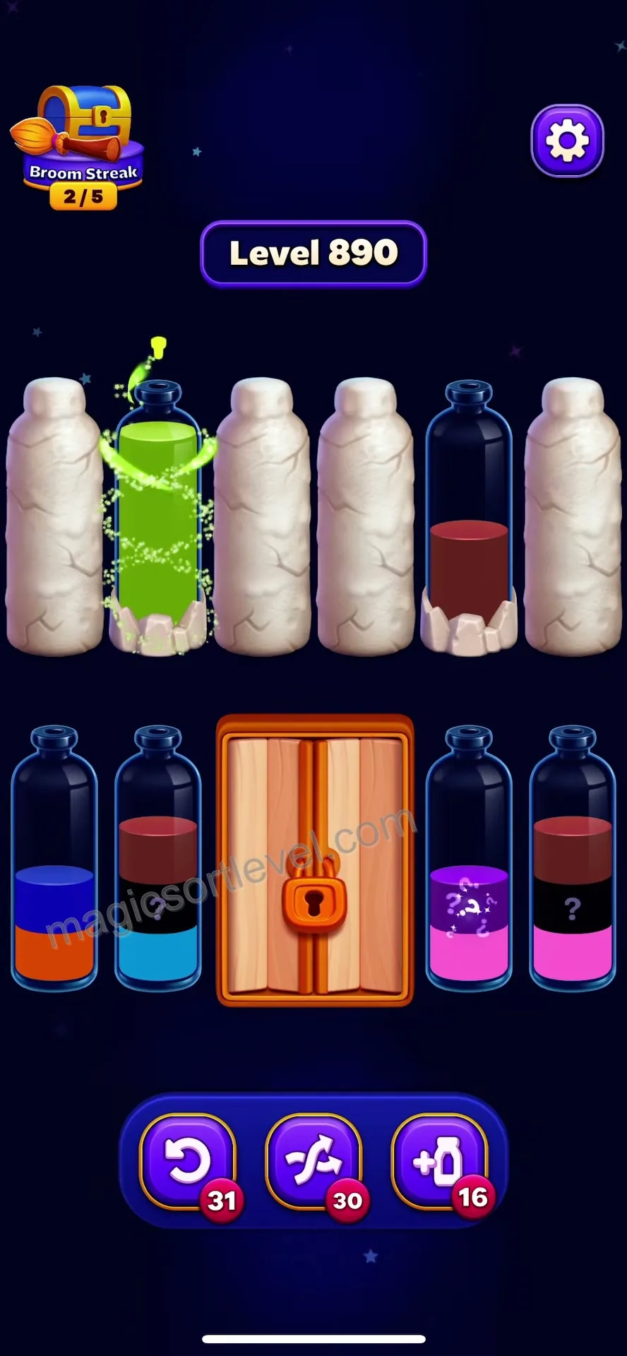 Clear Top Layers to Create Empty Space