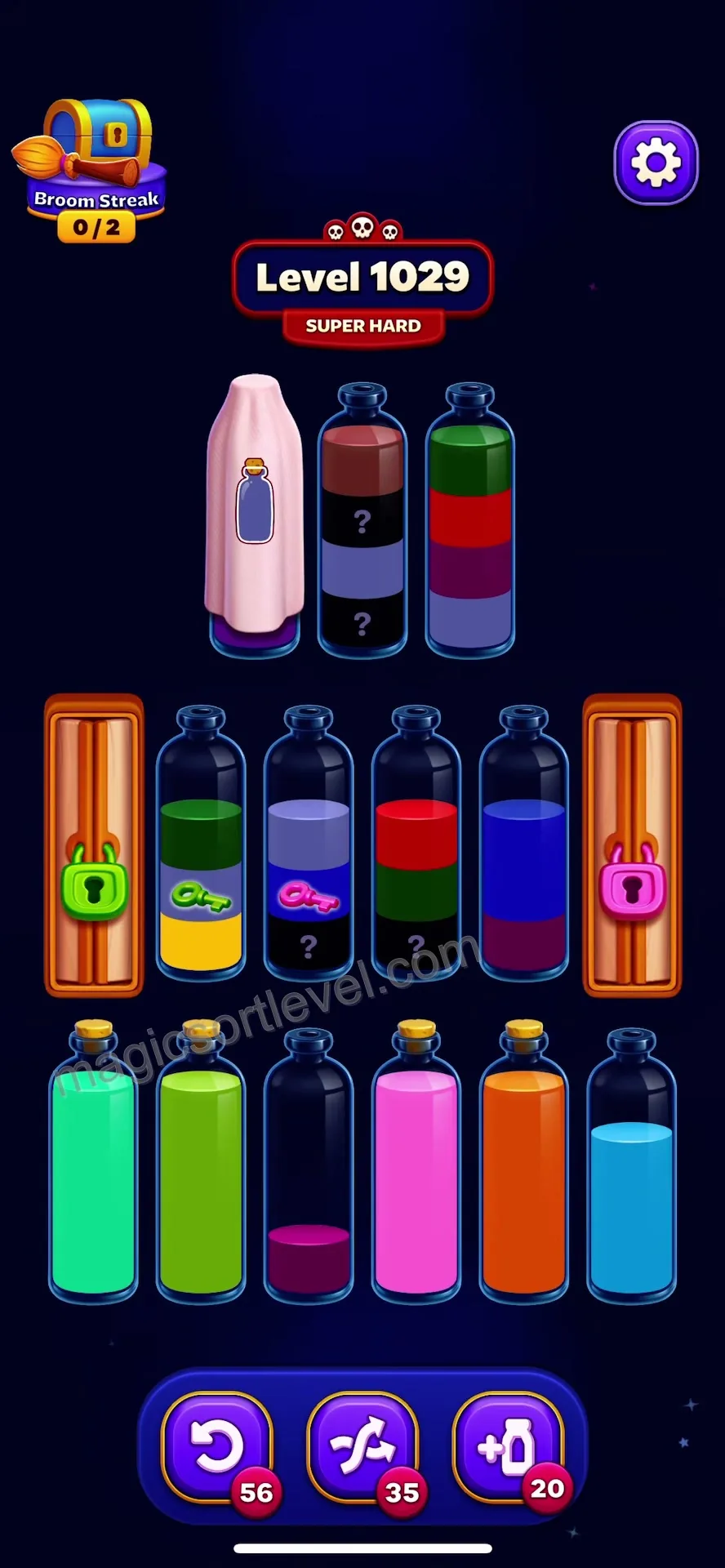 Manage Locked Question-Mark Tubes