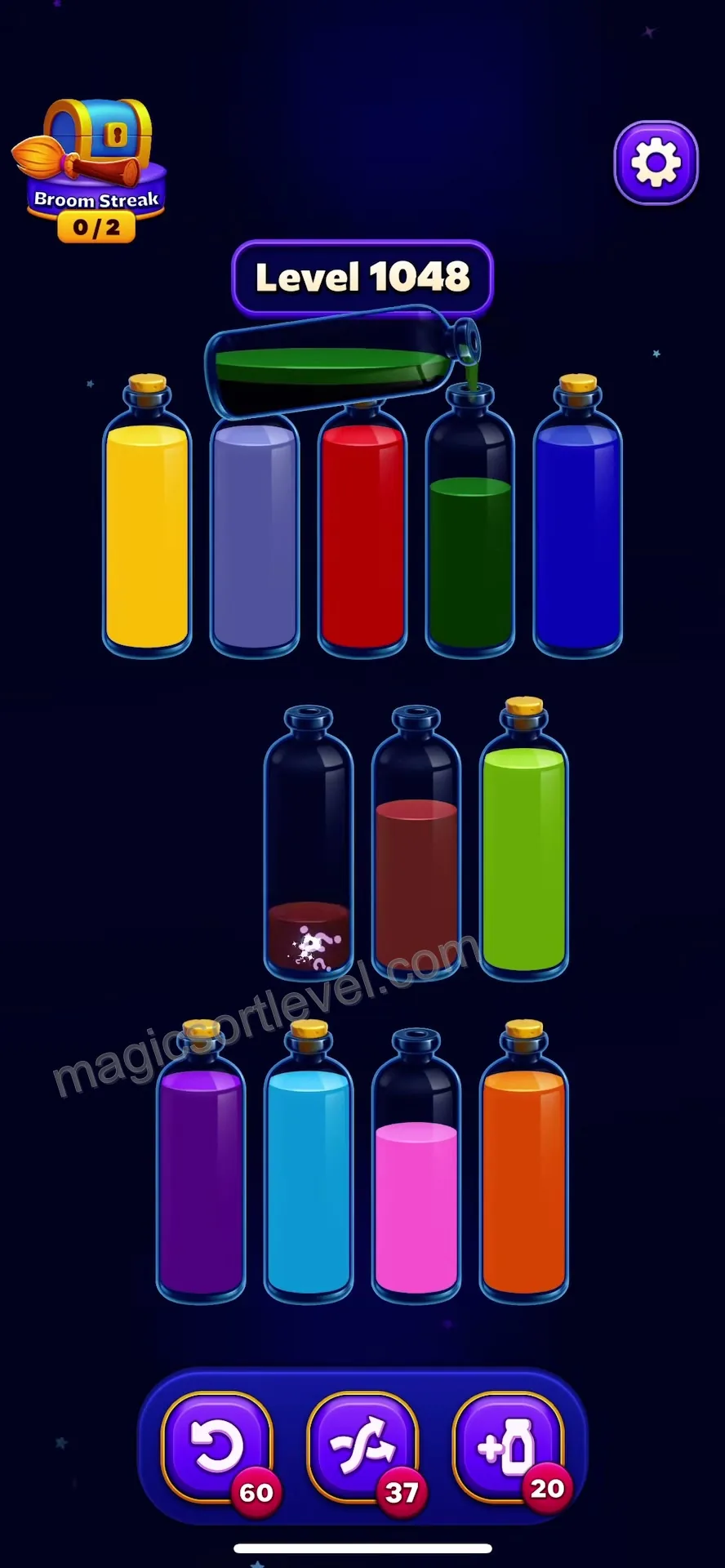 Final Color Sorting and Tube Clearance