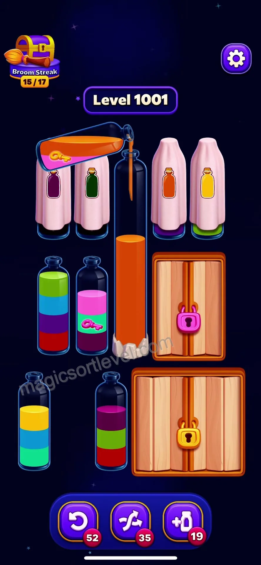 Clear Top Layers to Unlock Space