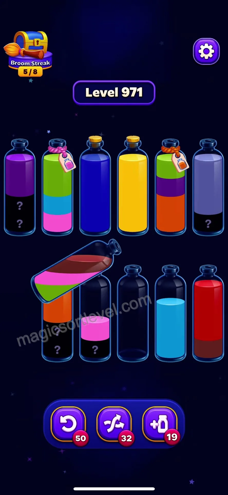 Managing Mixed Colors in Blind Tubes