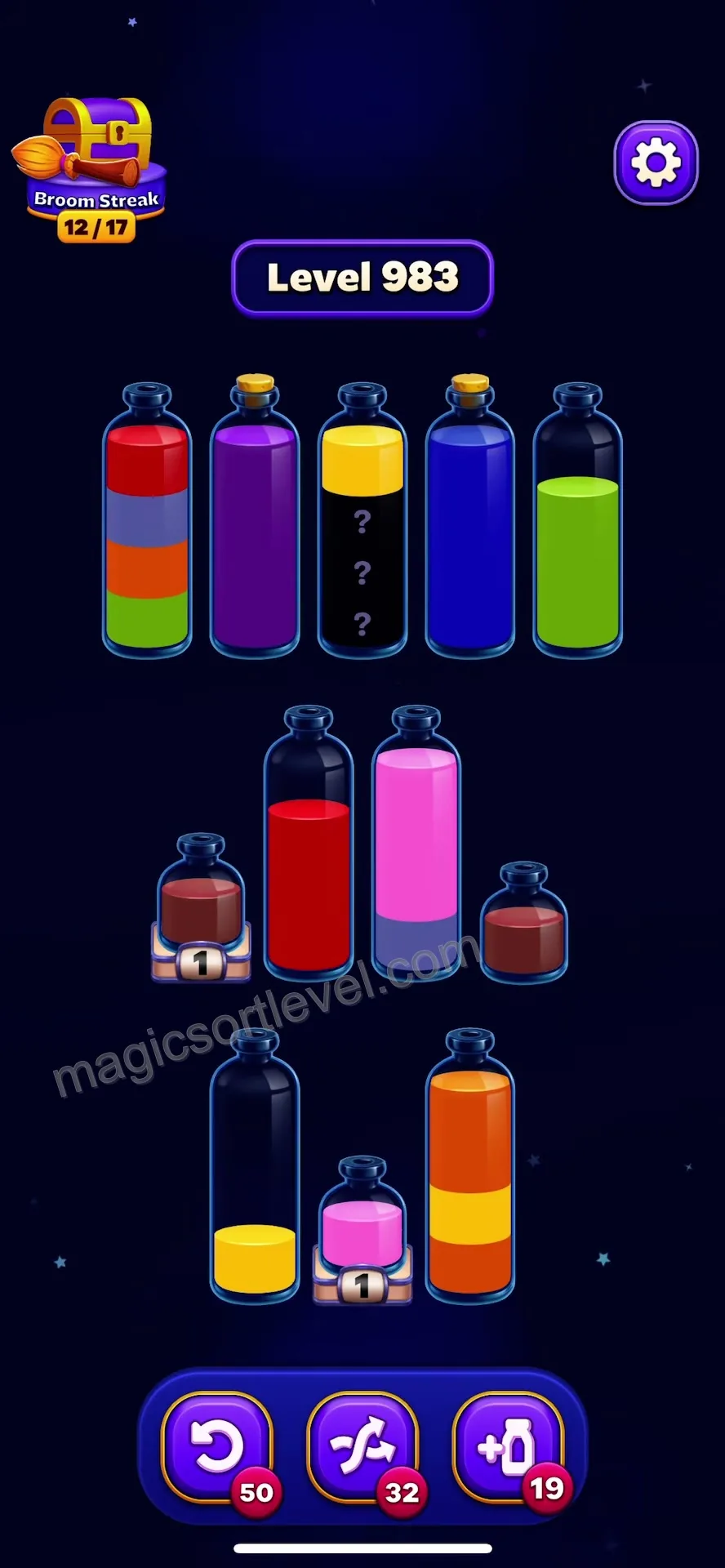 Handle Chained Bottles and Sealed Layers