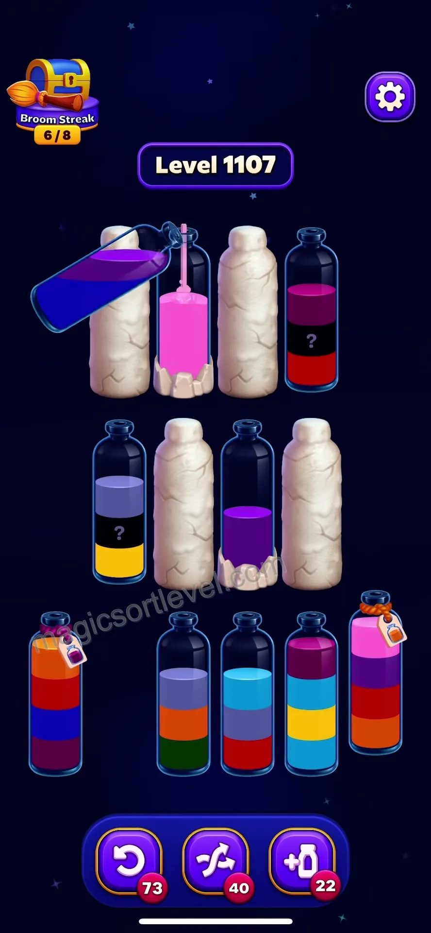 Clear Top Fillers and Uncover Question Marks