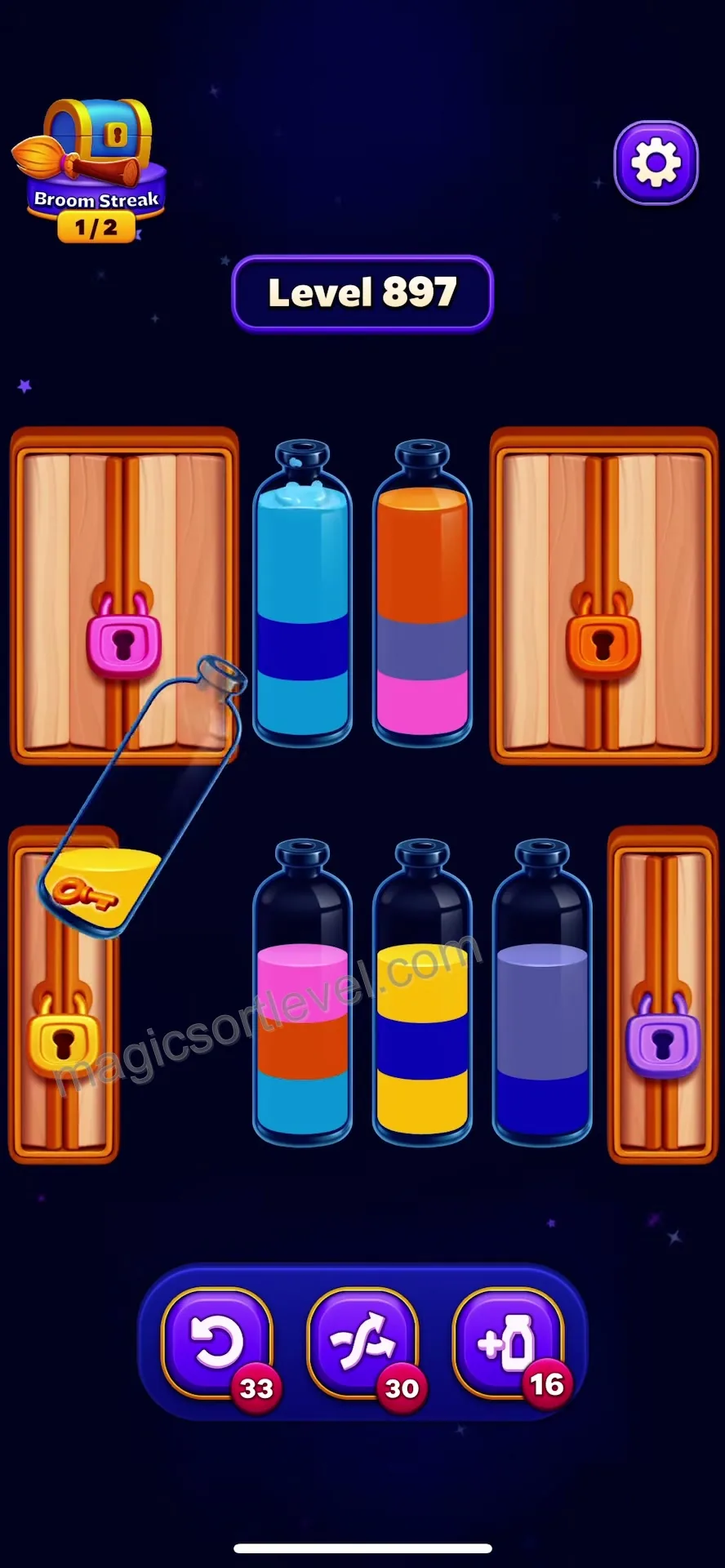 Clear Top Layers to Access Keys