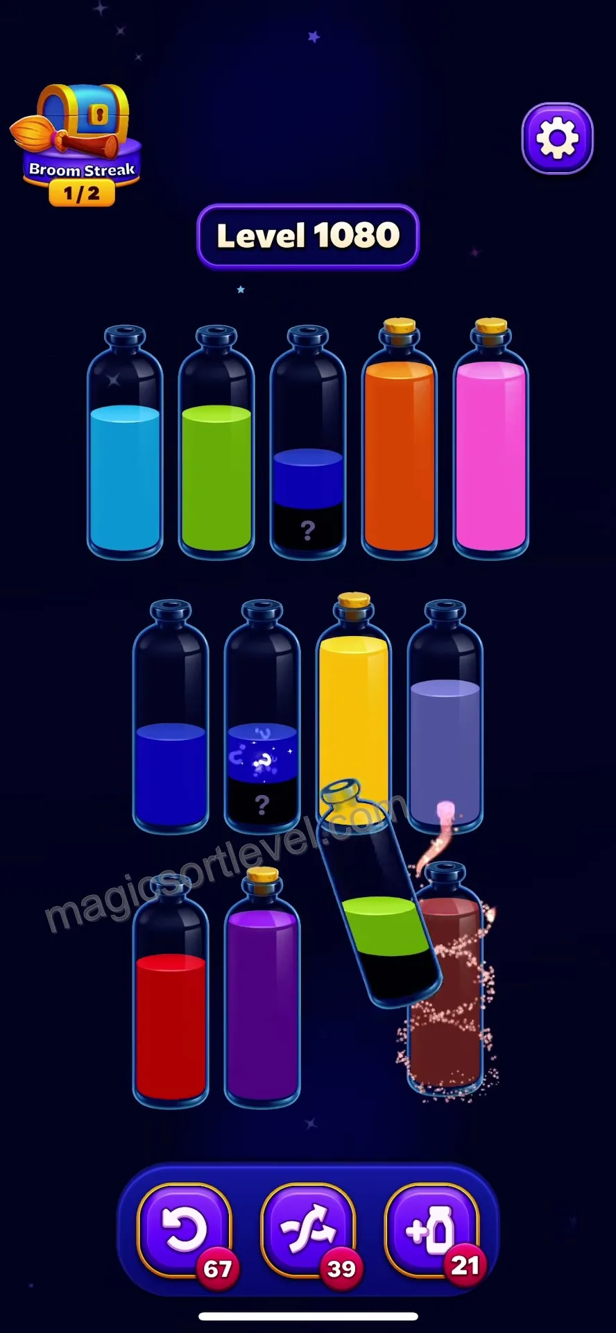 Unlocking Final Empty Bottles