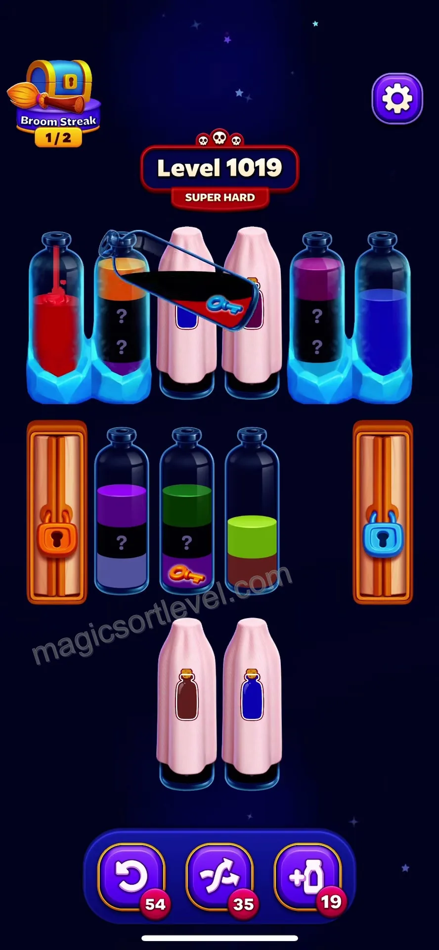 Clear Red and Unlock Initial Tubes
