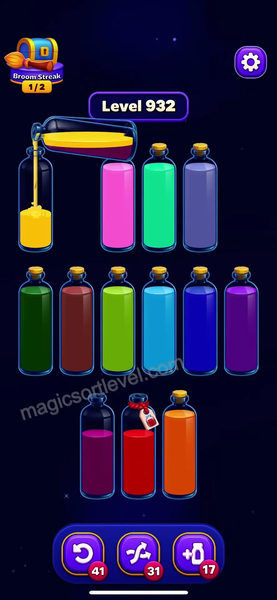 Consolidate final sorted colors into clean tubes