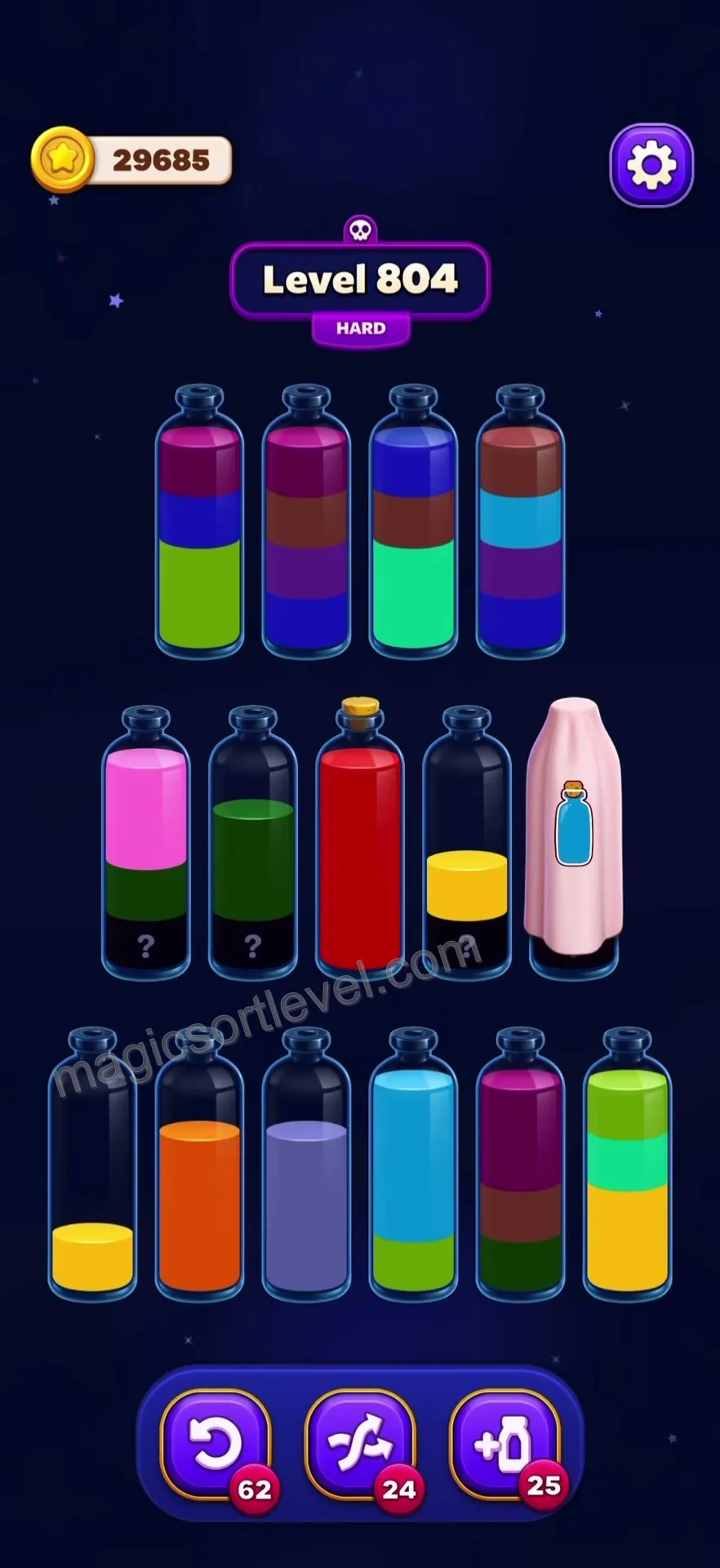Manage Mystery Question Mark Vials