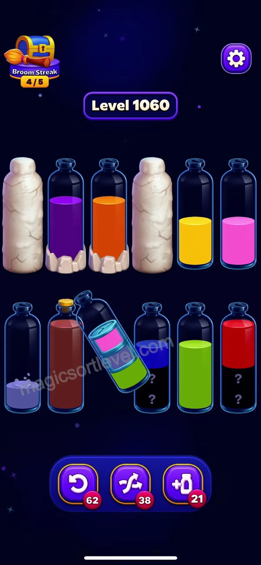 Manage mystery tubes and limited space