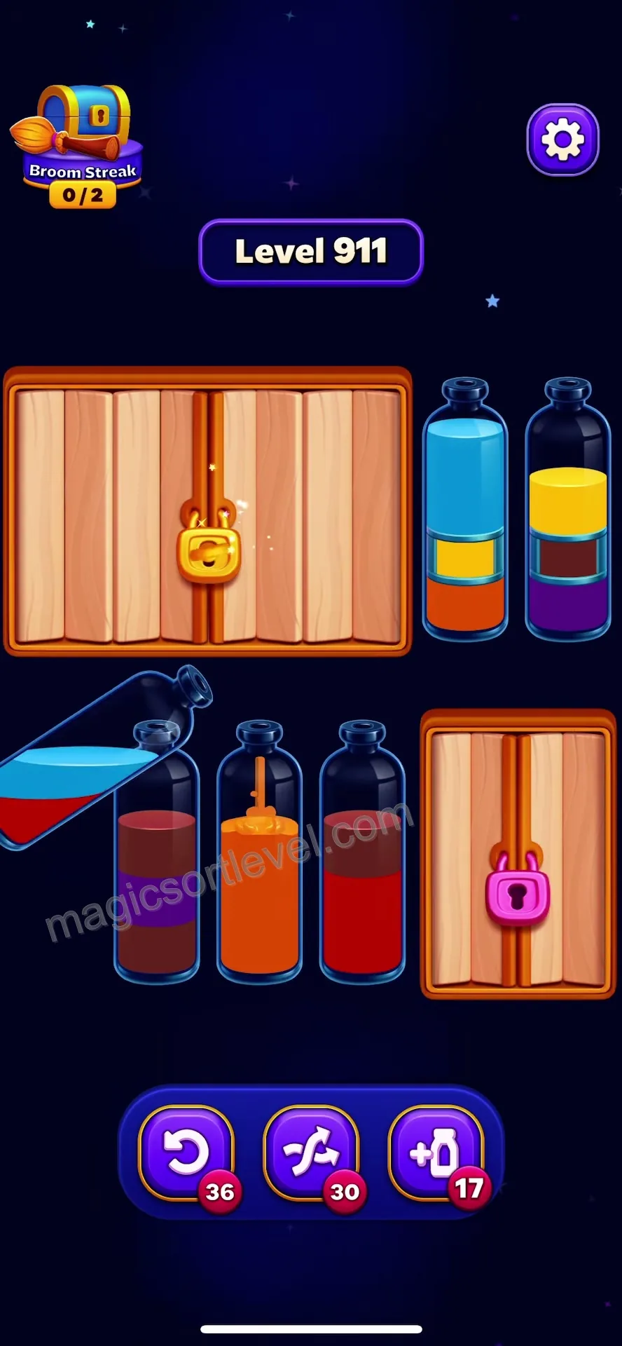 Clear initial blocked door