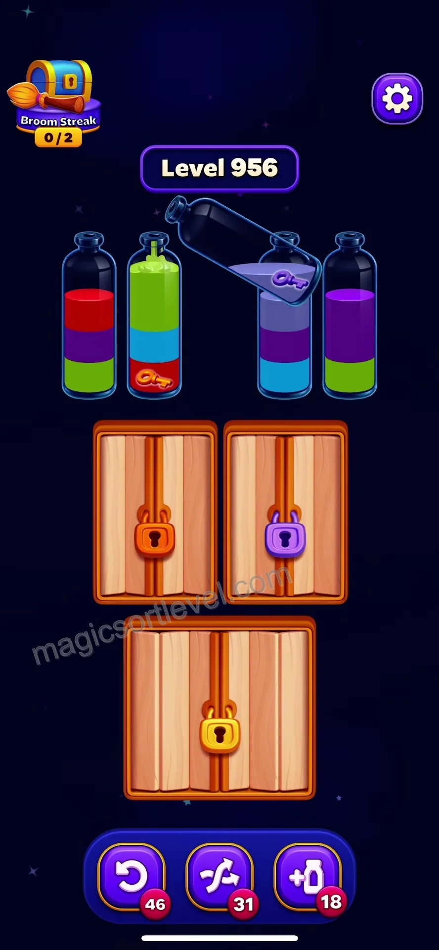 Opening Bottle Unlocking