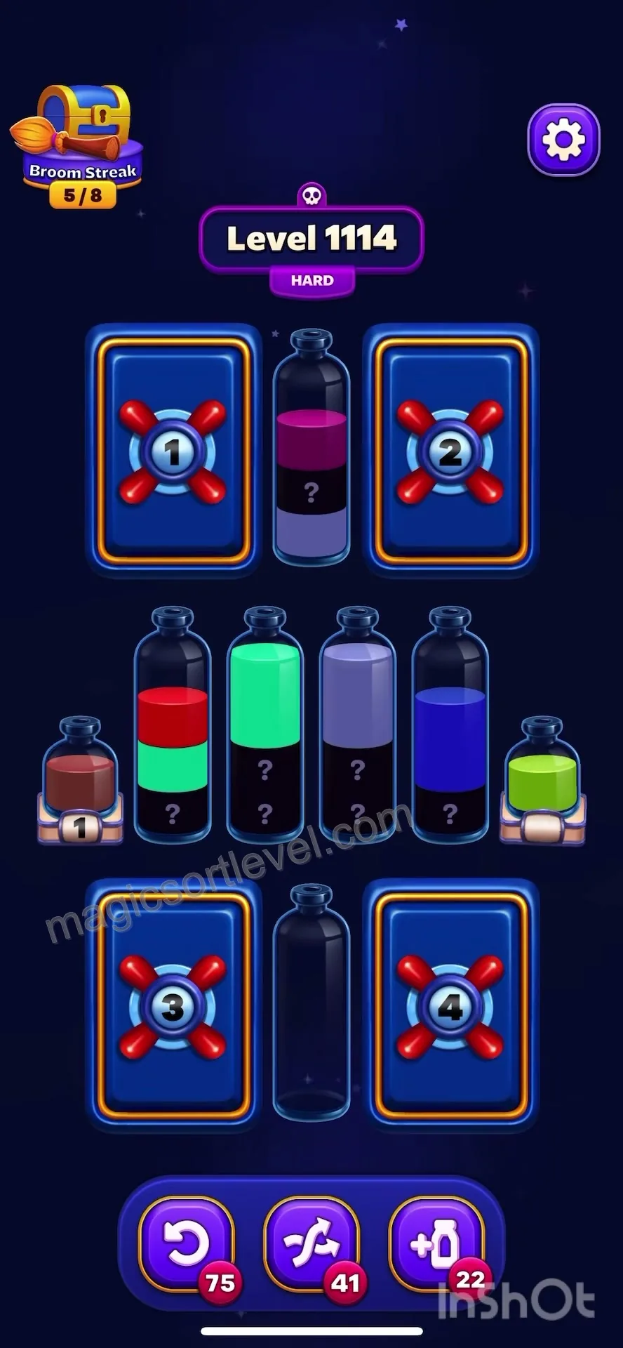 Clear Initial Small Bottles