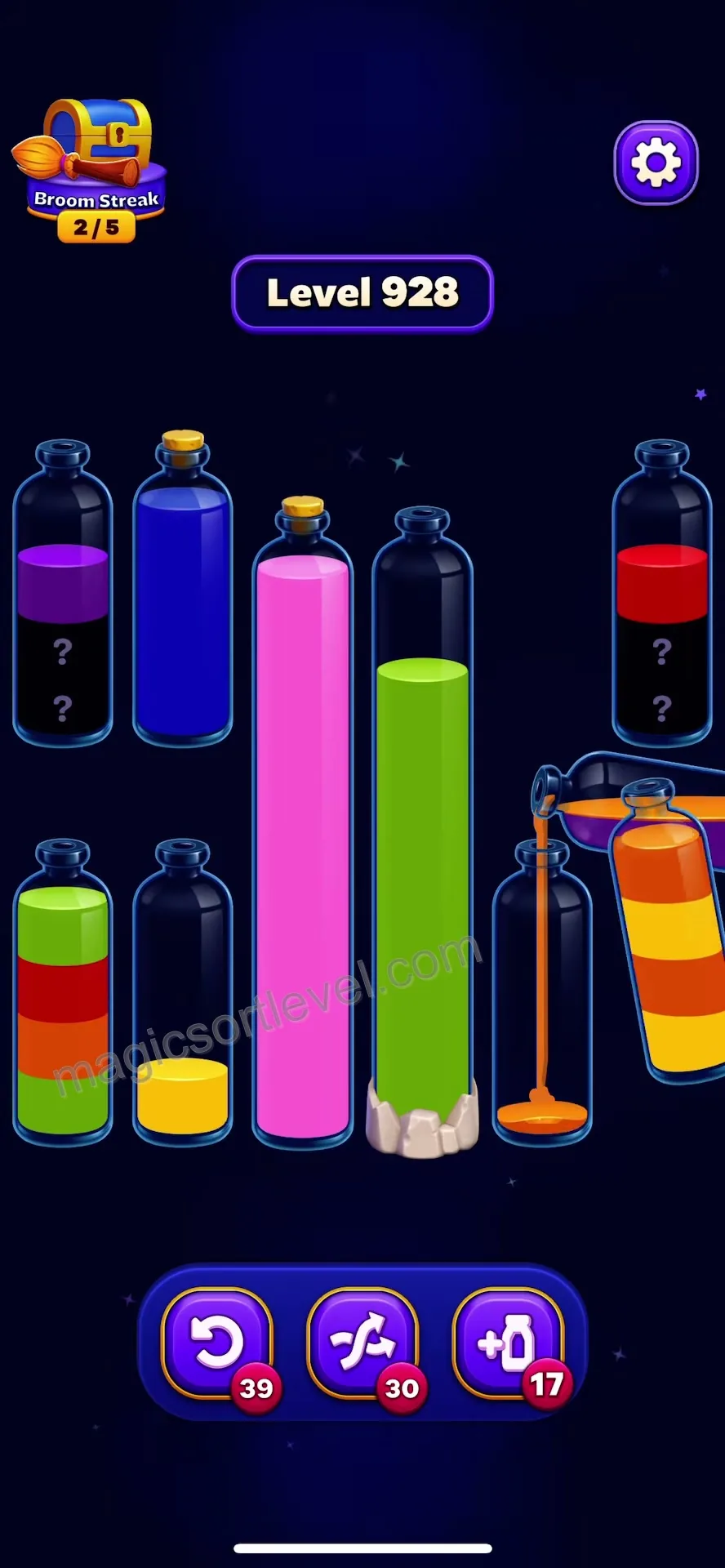 Handle Question Mark Bottles