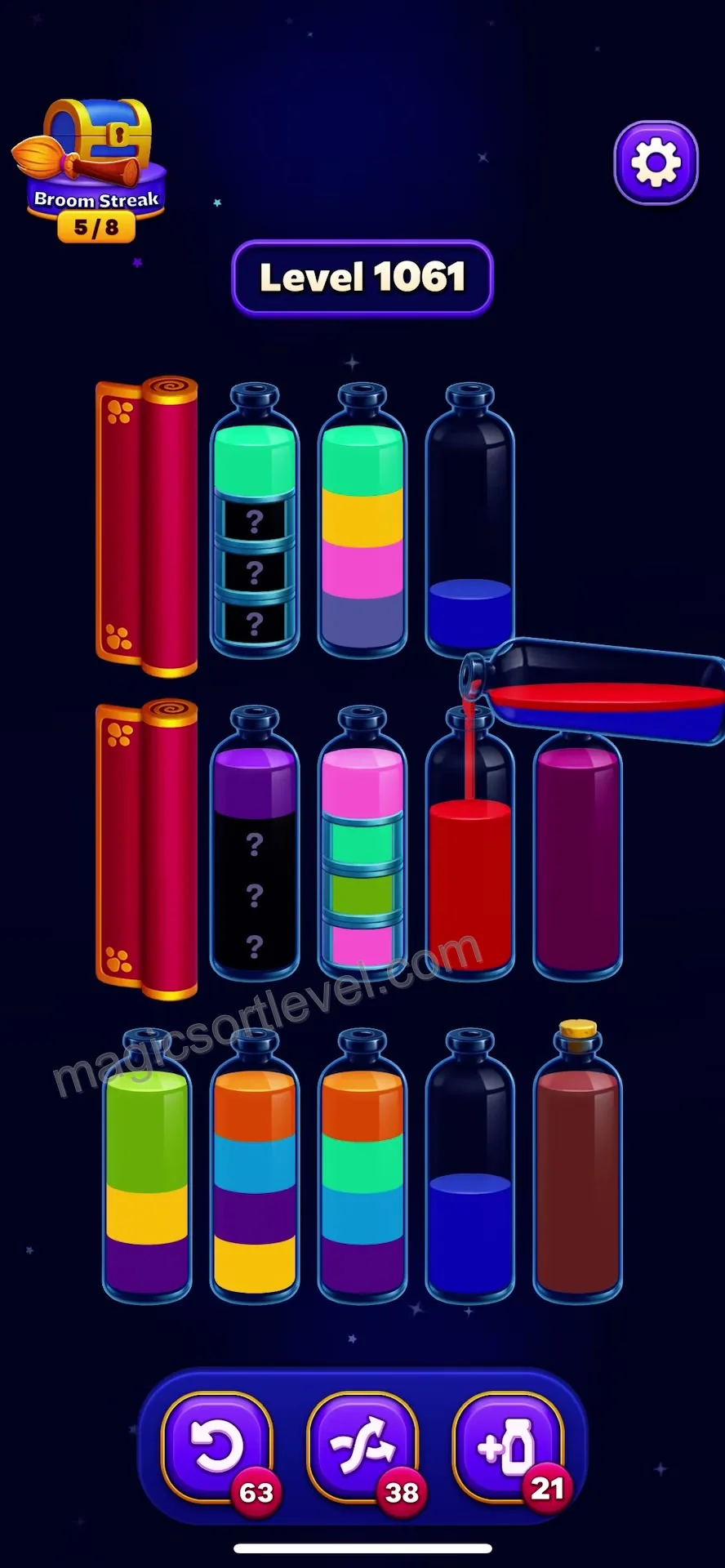 Clear Initial Lock and Organize Red